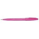 Pentel Sign Pen Fiber-Tipped Pen, Pink Ink, Box of 12 (S520-P) – view 1