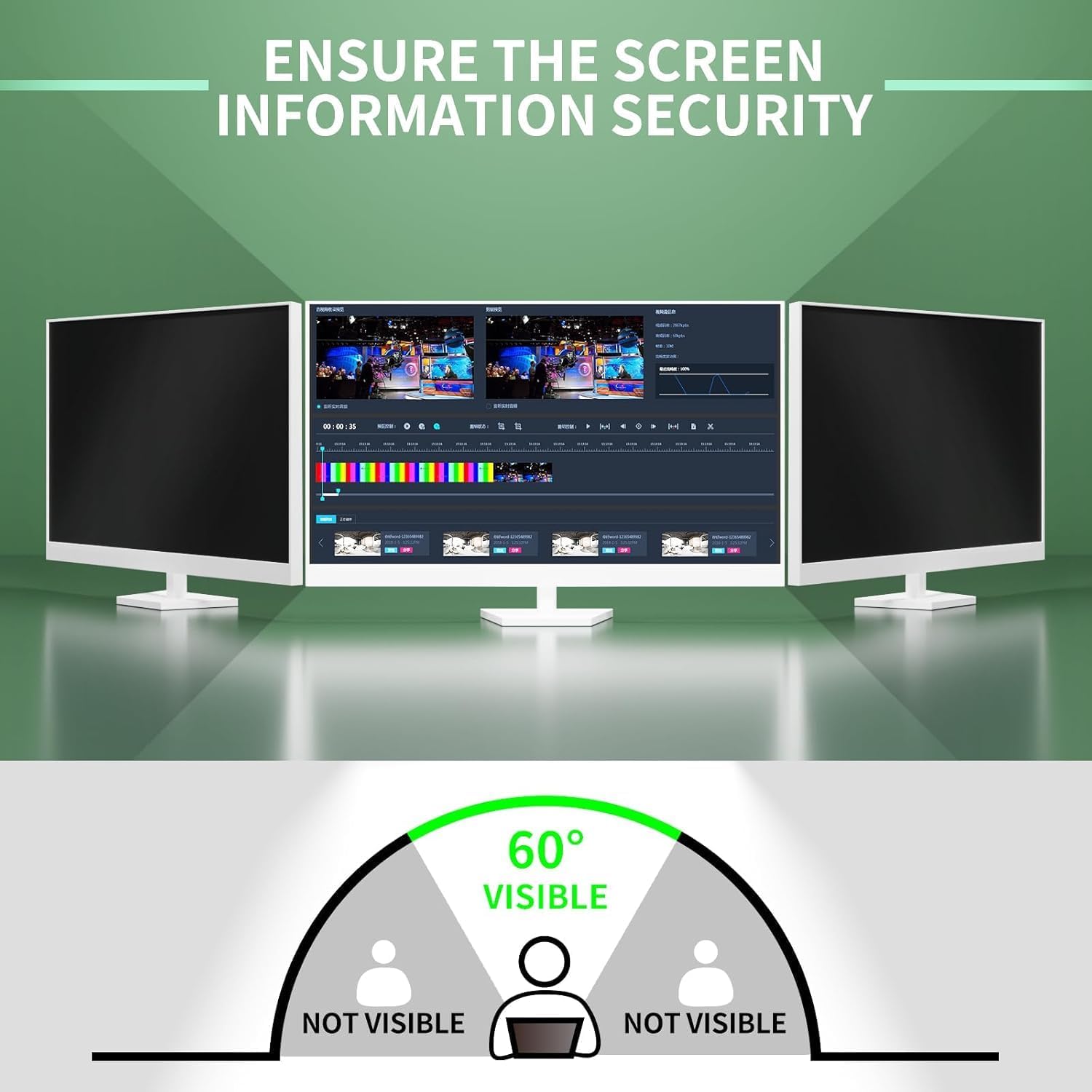 34 Inch Curved Computer Privacy Screen Filter for 21:9 Widescreen Computer Monitor Screen Protector Computer Screen Privacy Shield Anti Glare