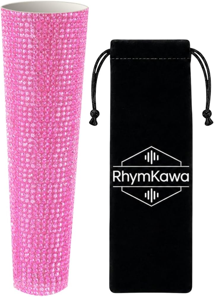 B58A Mic Sleeve Fit for Wired Microphone SM58, BETA58 Handle Cover Replacement, Rhinestones Shining on Tours & TV Shows (Mic Not Included)