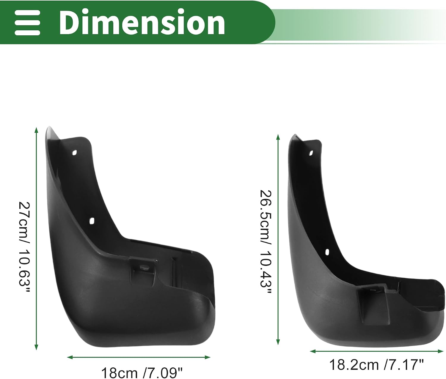 Motoforti Mud Flaps Splash Guards Mud Guards for Chevrolet Captiva 2009-2019 W/Mount Accessories