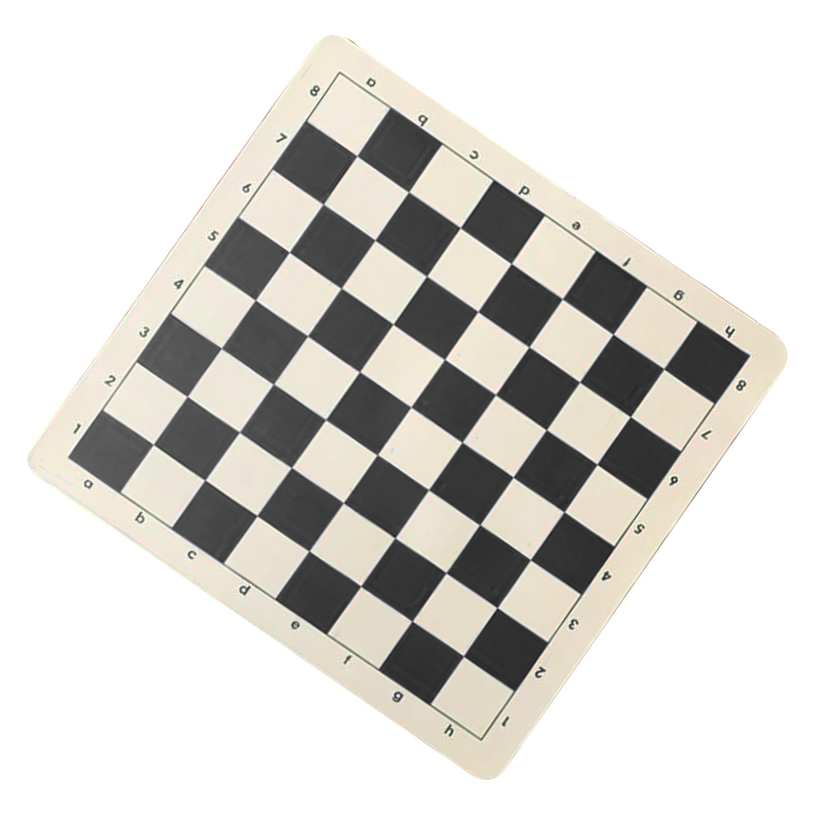 Roll Up Chess Mat - Tournament Board, Compact Folding Game | Lightweight Rollable Chessboard for Beginners with Checkers Set for Parties, Family Fun, Strategy Games, Official Match Events