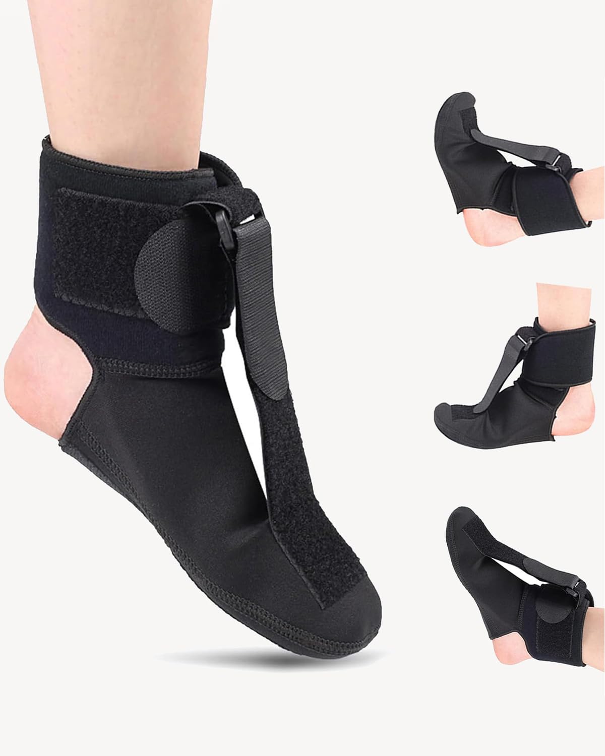 Foot Drop Splint, Foot Stretcher for Pain Relief, Adjustable Foot Drop Splint Right Leg & Left Wearable Night Splint for Plantar Fasciitis, Splint for Foot for Pain Relief, Healing, Improve Foot Drop