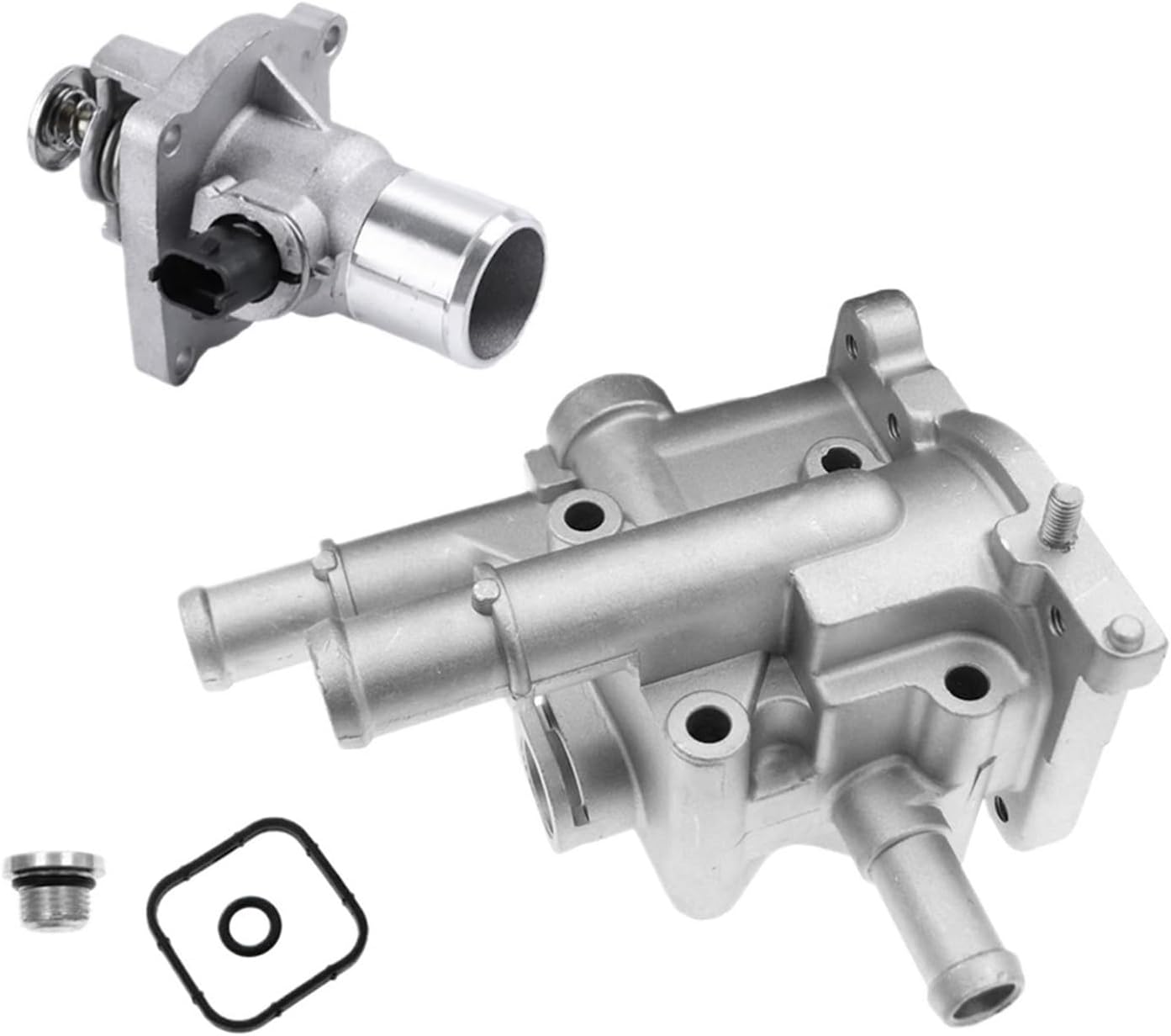 96984103 96817255 Engine Aluminum Cooling Thermostat Housing Cover Sensor(Combination1)