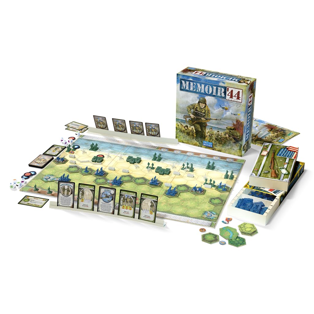 Asmodee Memoir '44 (Edycja 2025) Gra Planszowa - Historyczne bitwy II wojny światowej z 20+ scenariuszami, dziećmi i dorosłymi, od 8 lat, 2-4 graczy, 45 minut gry, hiszpański