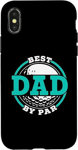 iPhone XXS Best Dad By Par Golfer Golfers Golfing Hobby Golf Father Case