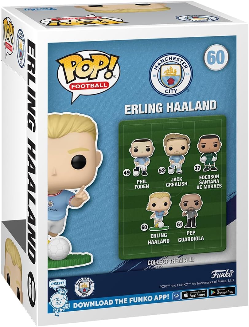 Funko Pop　ハーランド マンチェスター・シティ　ファンコフィギュア Amazon.com: POP Football: Manchester City - Erling Haaland Funko