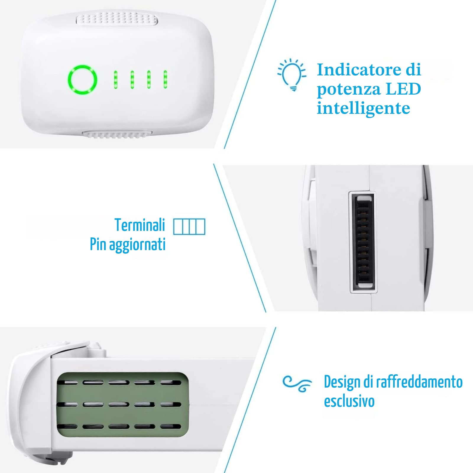 Batteria da 15,2V Li-polymer 5870mAh per DJI Phantom 4 Phantom 4 Pro Phantom 4 Pro V2.0 Phantom 4 Advanced Drone Series
