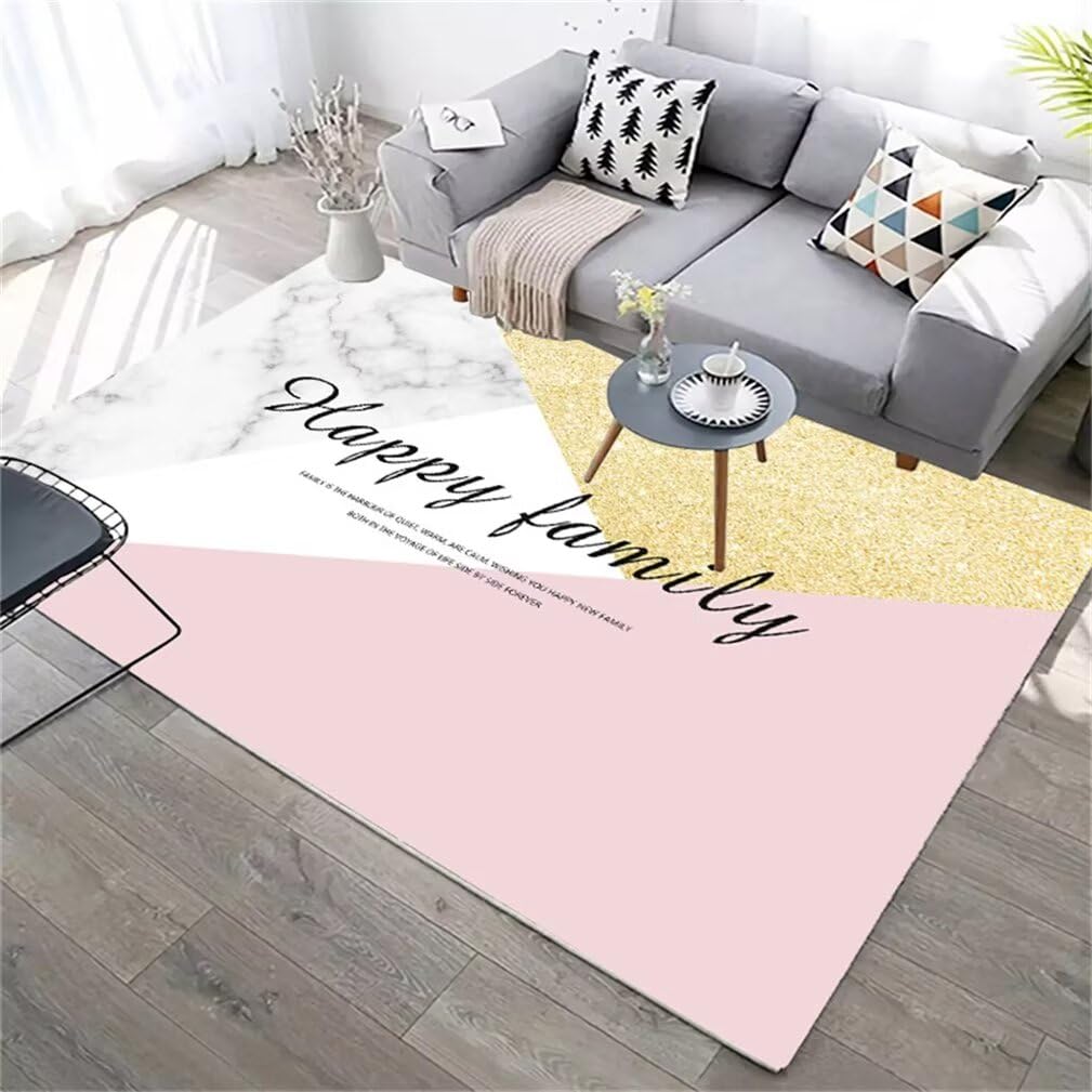 Tapis de chambre enfant rose idéal pour espace de jeu et détente fille