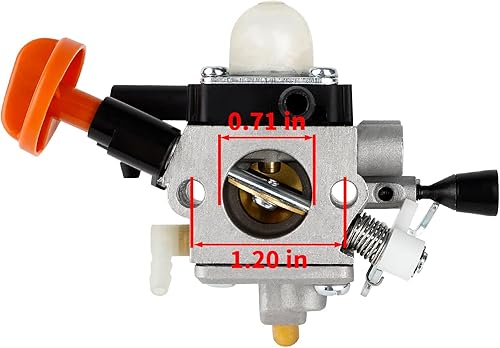 Miniatura 3 de Carburador para Stihl FS131R recortadora desbrozadora Auger 4180-120-0617 FS131 R FS131 FS311 HT133 HT134 HT135 KM131 BT131 FB131 KombiMotor Sierra