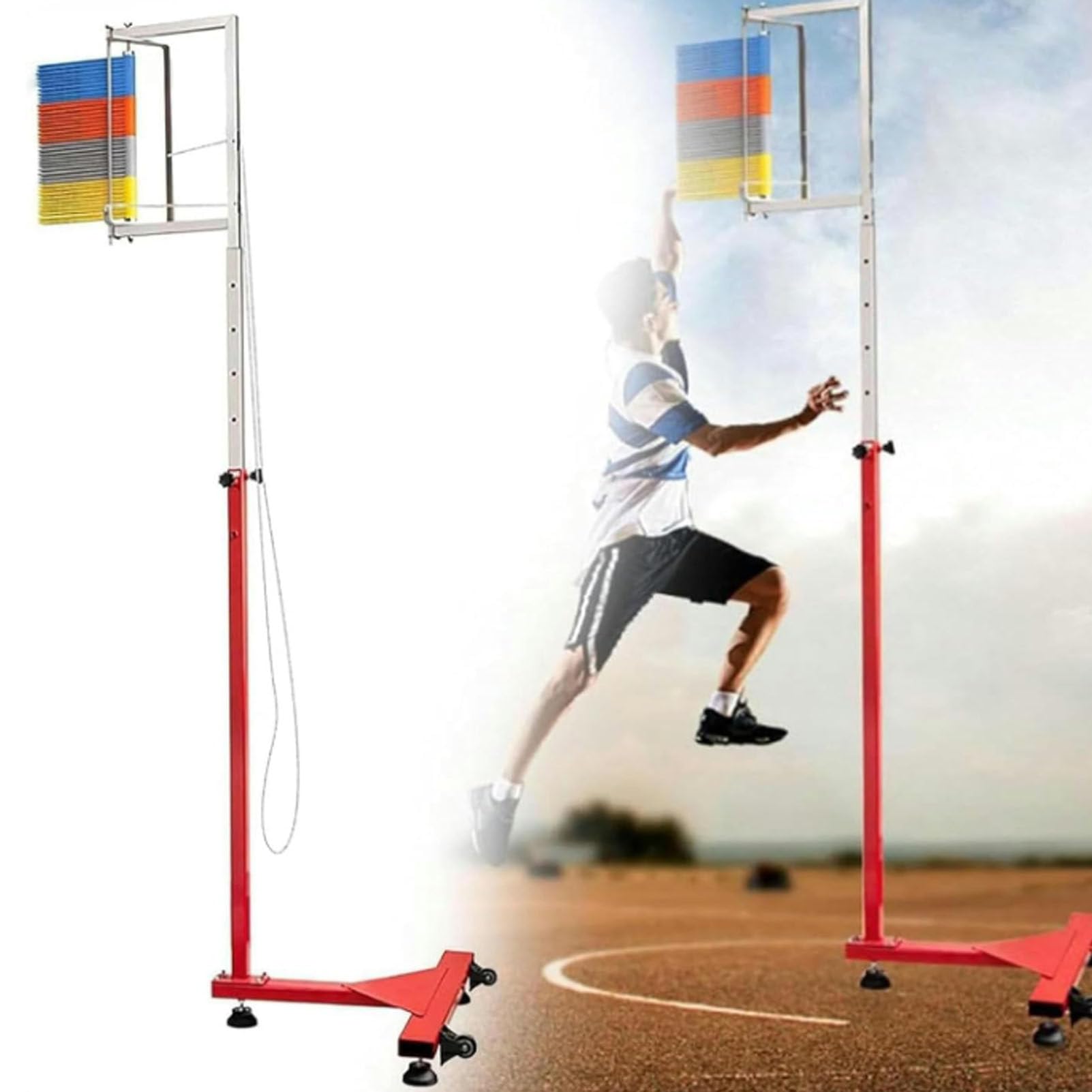 Herramienta para medir el salto vertical con base estable y altura de 3,2 m