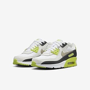Nike Air Max 90 ホワイト/ブラック/イエロー Nike Air Max 90 White/Black/Gold Shoes Mens Size US 8-13