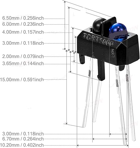 Miniatura 2 de MeLphi 5 unids t5000 t5000l ir LED diodo emisor infrarrojo interruptor sensor luz lámpara T 5000 infrarrojo fototransistor DIY circuito