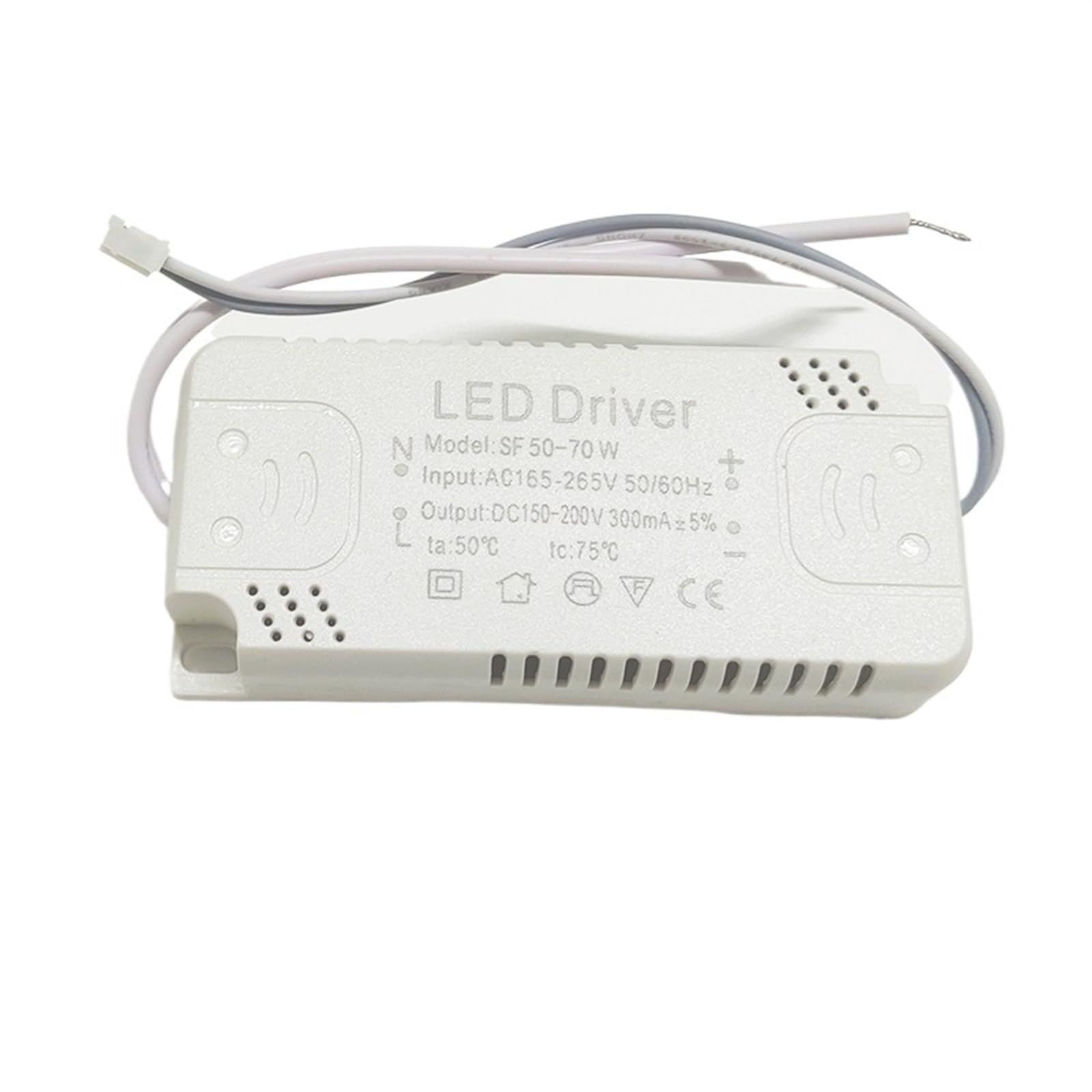 FCARUMIQP LED Driver Adapter for Lighting AC165-265V Non-Isolating for Ceiling Light Replacement 8-24W 30-50W 60-80W(50-70W)