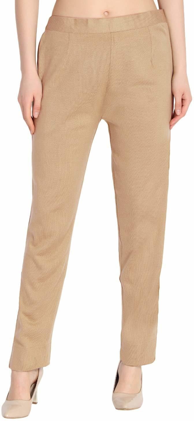 kanna fabric Women Winter Wear Wollen Trouser/Woolen Regular Mid Rise Palazzo Pants-Beige-XL-32-36 Multicolor-picture-38