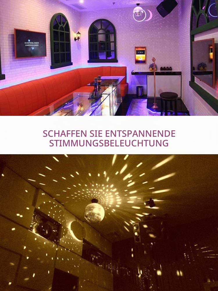 Spiegel-Discokugel, 20 cm, ideal für Partys oder DJ-Lichteffekt, Weihnachten