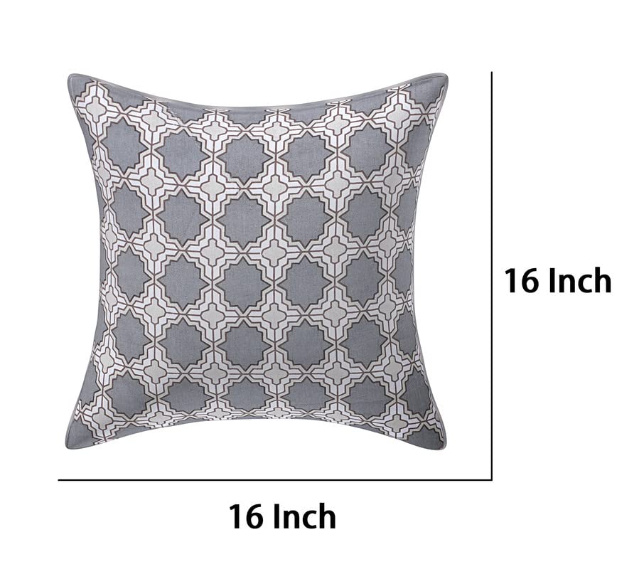 Image of Texstylers Pure Cotton Reversible Jaipuri Print 16x16 Inch Cushion Covers,02