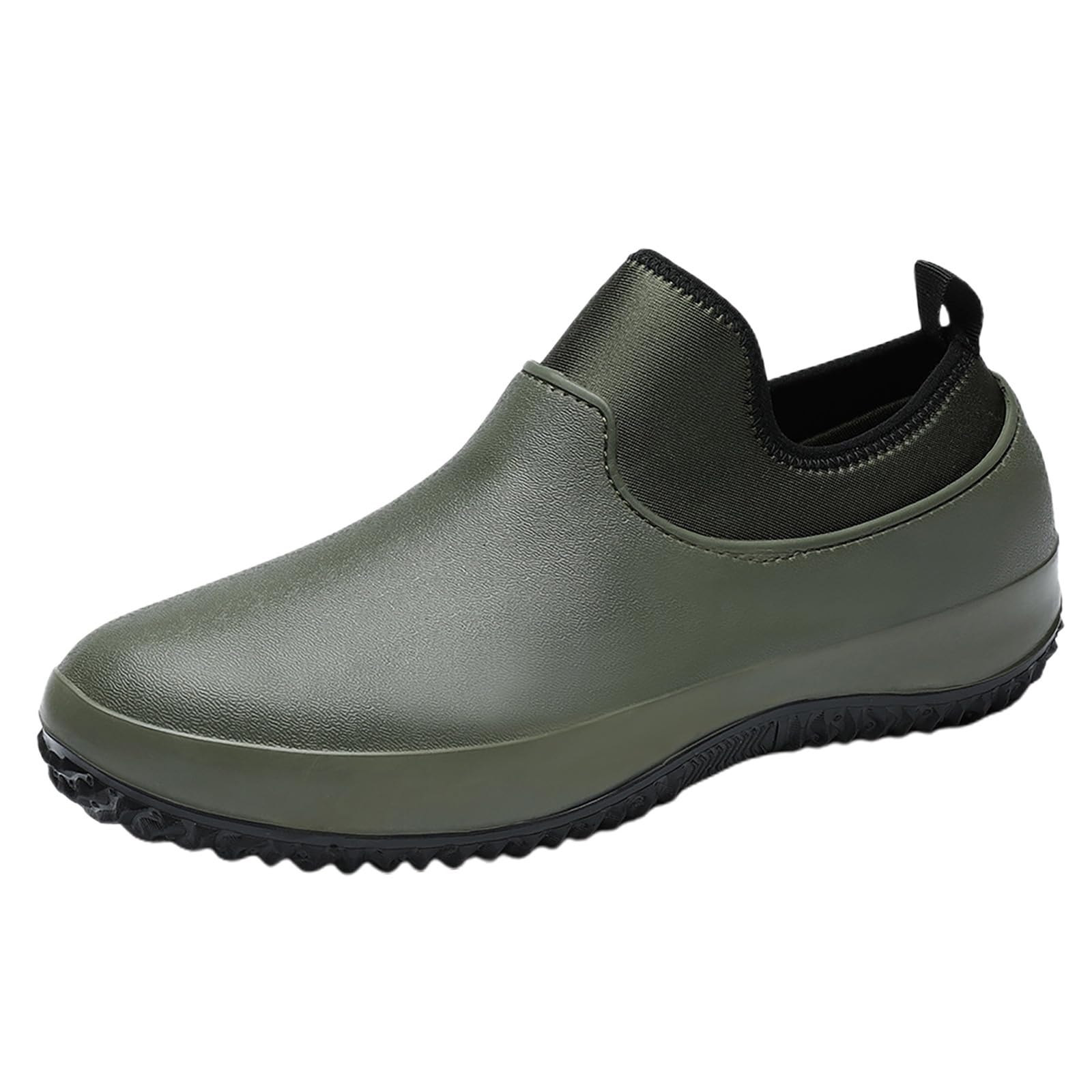 Generico Stivali Da Lavoro Uomo -Scarpe da pioggia EVA Antiscivolo Lavoro Cucina Auto Basse Calzature Impermeabili Leggere Traspiranti Outdoor