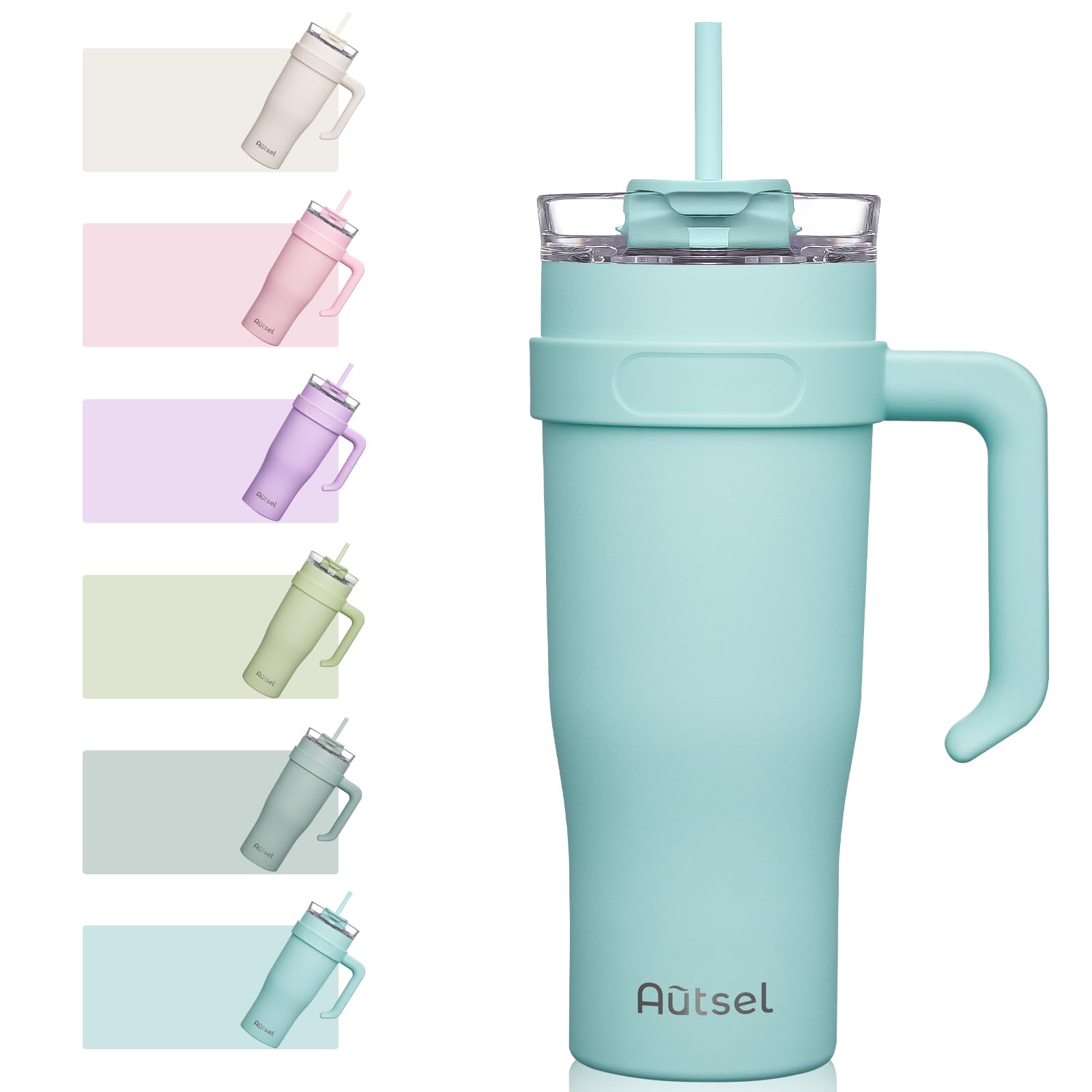 THERMOS ThermoCaf&eacute; Soft Touch Travel Mug, Lagoon, 420 Ml