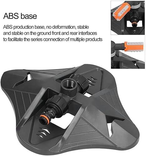 Miniatura 6 de HOQLU Rociadores giratorios de 360 para patio y jardín. Cobertura de área grande, riego para céspedes exuberantes. Eleva la belleza de tu jardín con