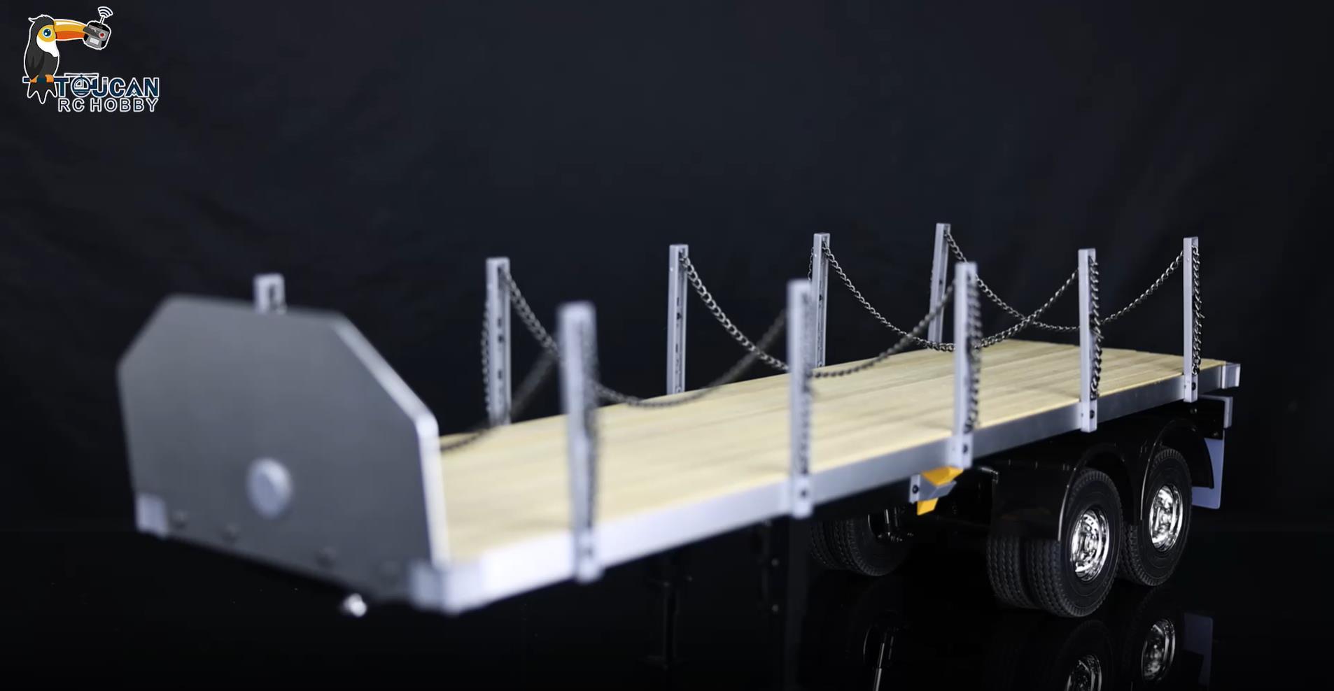 ホビーラジコン Tamiya 1/14 Scale Flatbed Semi-Trailer Amazon.com: wheelfun RC Tractor Flatbed Semi Trailer Truck 1