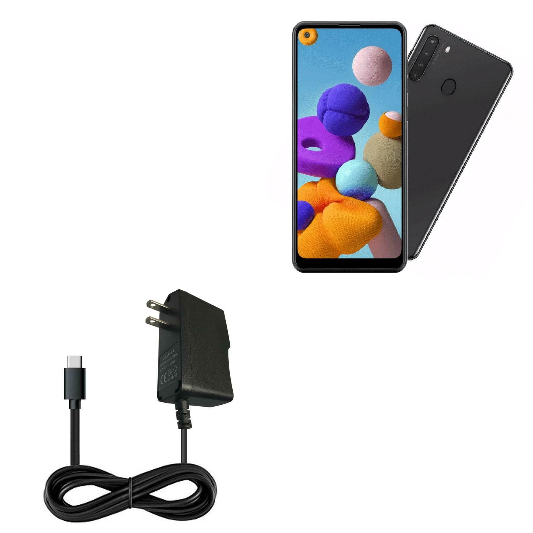 BoxWave Charger Compatible with Samsung Galaxy A21 - Wall Charger Direct (5W), Wall Plug Charger for Samsung Galaxy A21