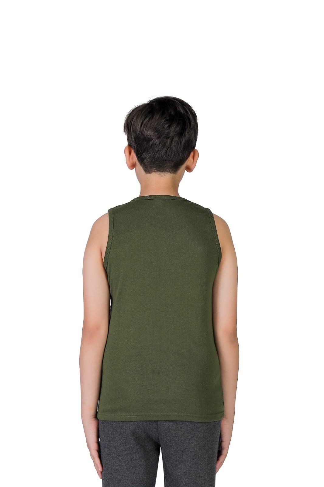 orbiz Lot de 5 gilets interlock 100 % pur coton pour garçons et filles de 3 à 13 ans