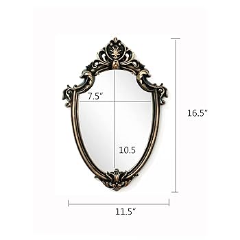 vintage アノニマス デコレーションミラー　ポストモダン　壁掛け鏡 楽天市場】鏡 壁掛け ヴィンテージ 八角ミラー ゴールド Mサイズ