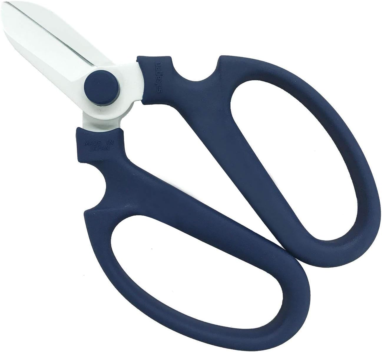 IPPINKA Flowers and Herbs Scissors, for Arranging Flowers, Trimming Plants, Gardening Works, Made in Japan, Flower Type, Navy