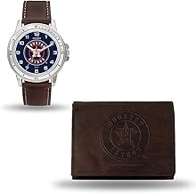 Rico Industries MLB Men's Watch and Wallet Set (Brown) - coolthings.us