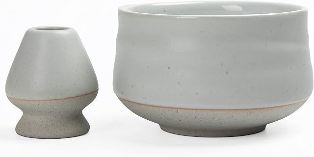 TEANAGOO Japanese Ivory White Matcha Bowl, 18 OZ MB-1 Chawan Matcha Tea Bowl, Matcha Ceramic Bowl, Tea Bowls for Matcha, Matcha Bowl Chawan, Ceramic Matcha Bowl Traditional Ceremonial Accessorie
