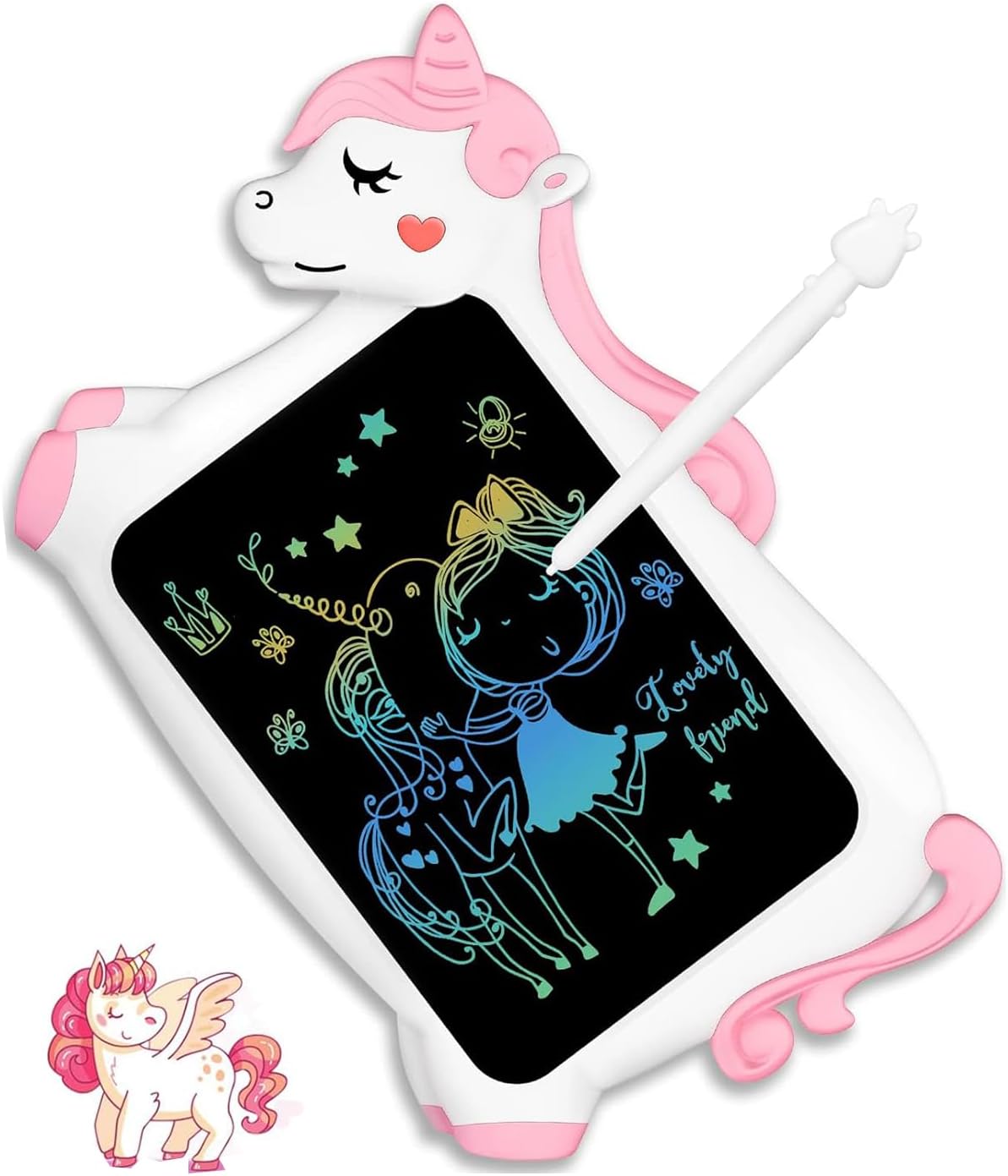CHEERFUN Unicorn Toy Gifts for Girls Boys LCD Writing Tablet for Kids | Toddler Travel Road Trip Essential Toy Gift for 3+4 5 6 7 8 Year Old | Doodle Draw Board | Easter Gifts Learning Birthday
