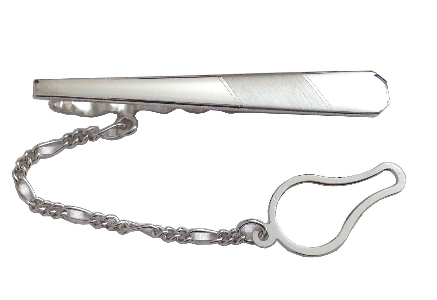 Pasadores de corbata de plata maciza 925 con rodio el regalo perfecto de aniversario para hombre 5