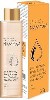 Namyaa Natural Science Body Toning, Sculpting Wonder Oil For Scars, Stretch Mark, Ageing, Uneven Skin Tone, Firming, Nourishment, 200 ml