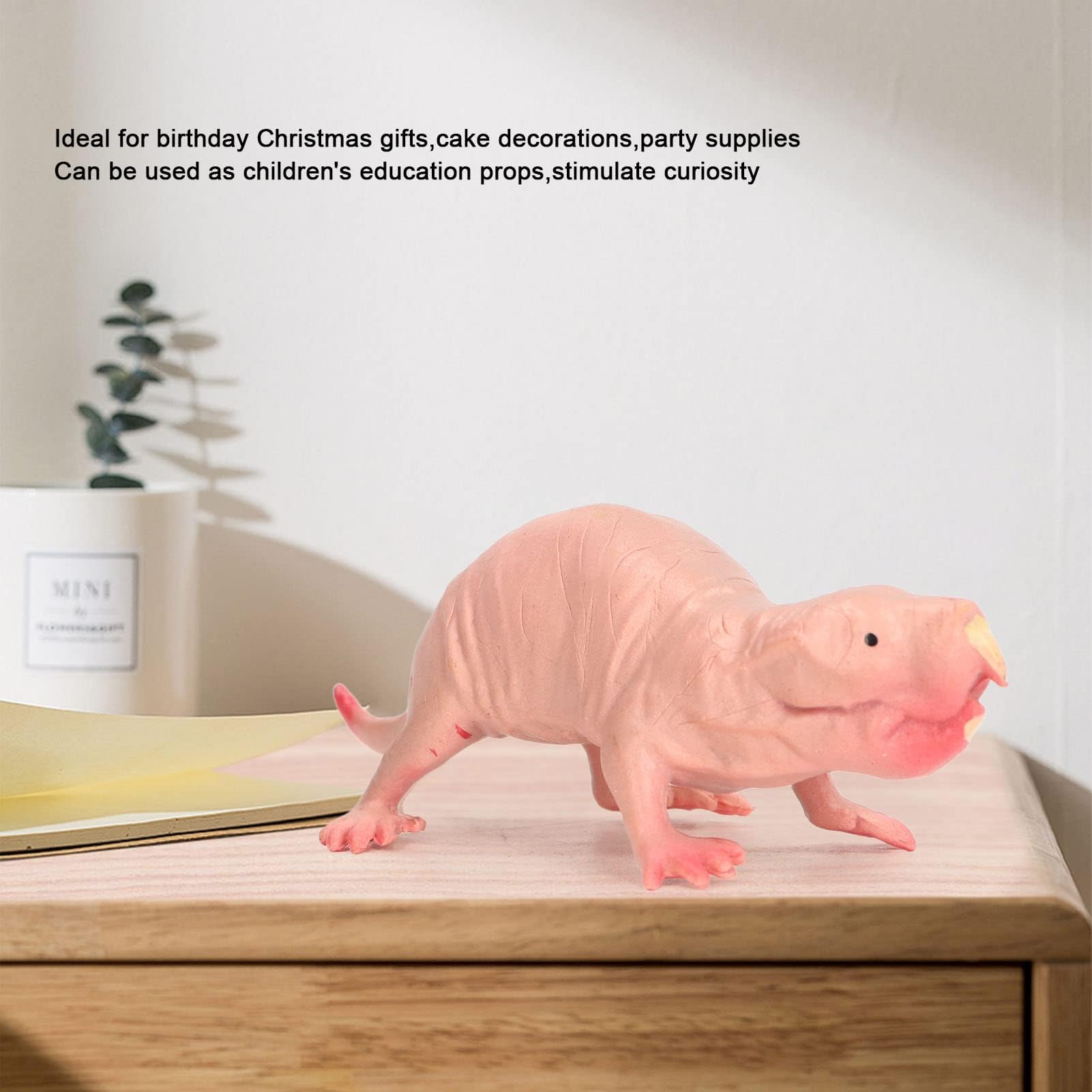 SPYMINNPOO Mole Figurine Toy, Static Mole Model for Kids Sand Play Animal Educational Toys & Home Decorative Ornament - Image 4