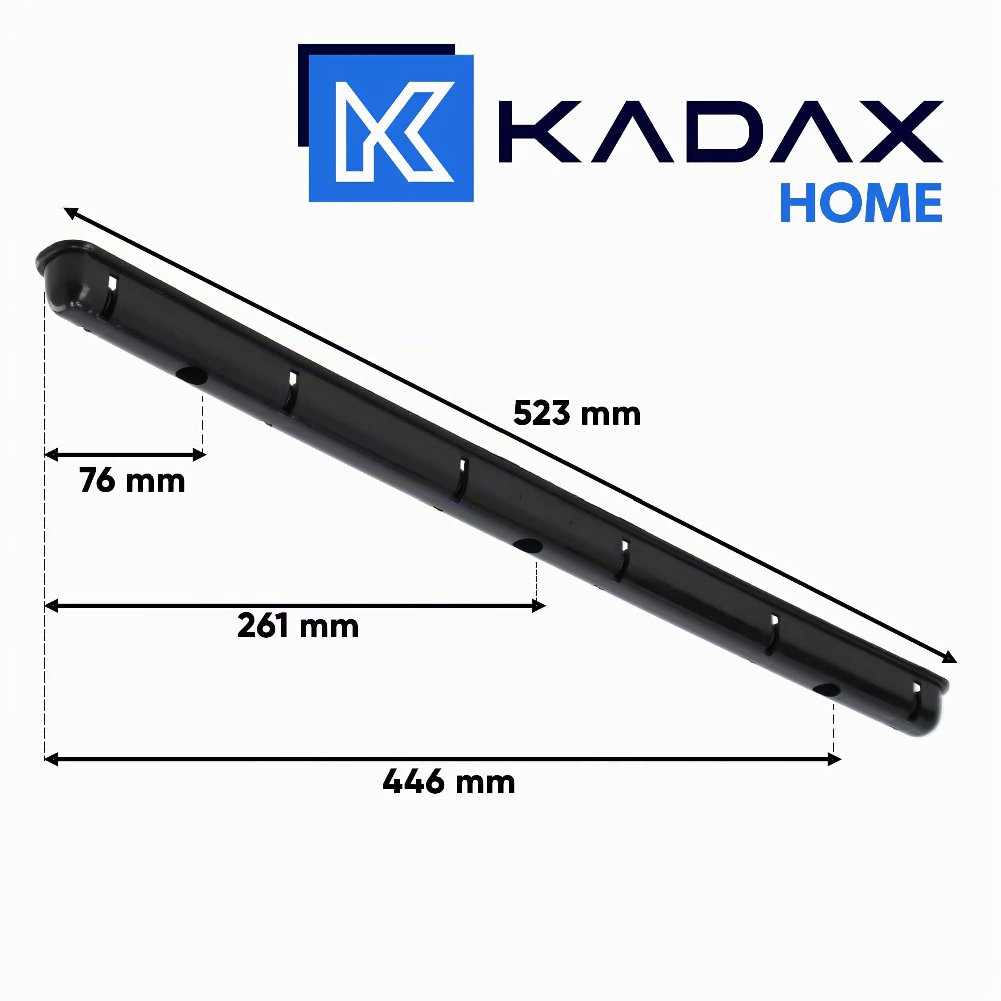 KADAX Stendibiancheria da Soffitto in Acciaio Rivestito in Polietilene, Stendino con Design Salvaspazio e Capacità di Carico di 12 kg (Nero, 6 x 170)
