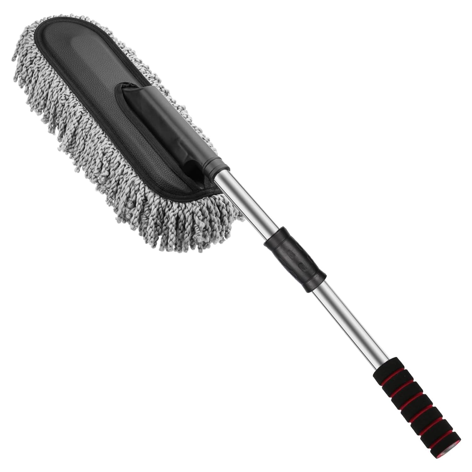 Soft Microfiber Car Duster Brush with Extendable Handle Wet & Dry Scratch Free Surface Cleaner Multipurpose Kitchen Accessory for Dusting Cleaning-image-36