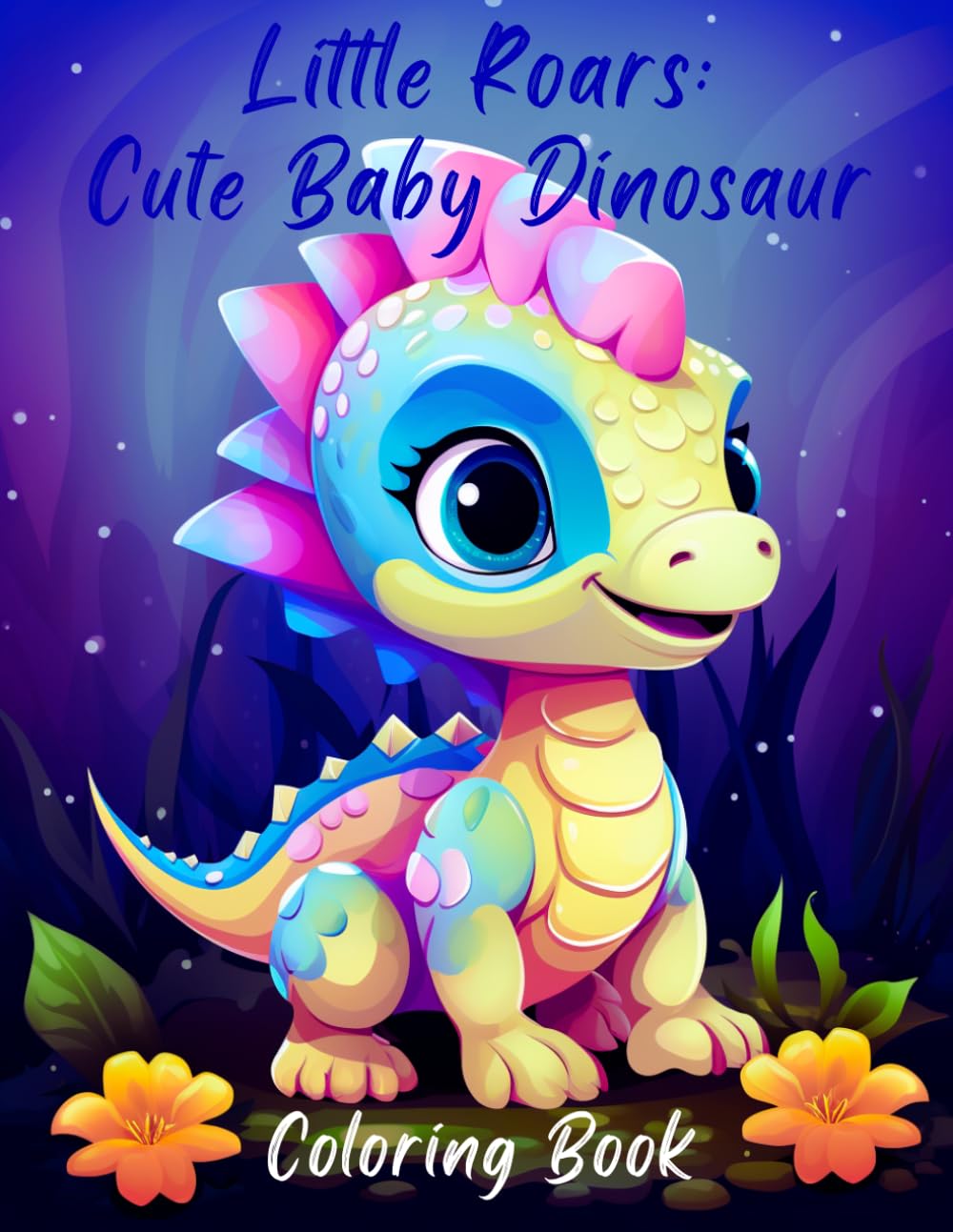 Little Roars: Cute Baby Dinosaur Coloring Book