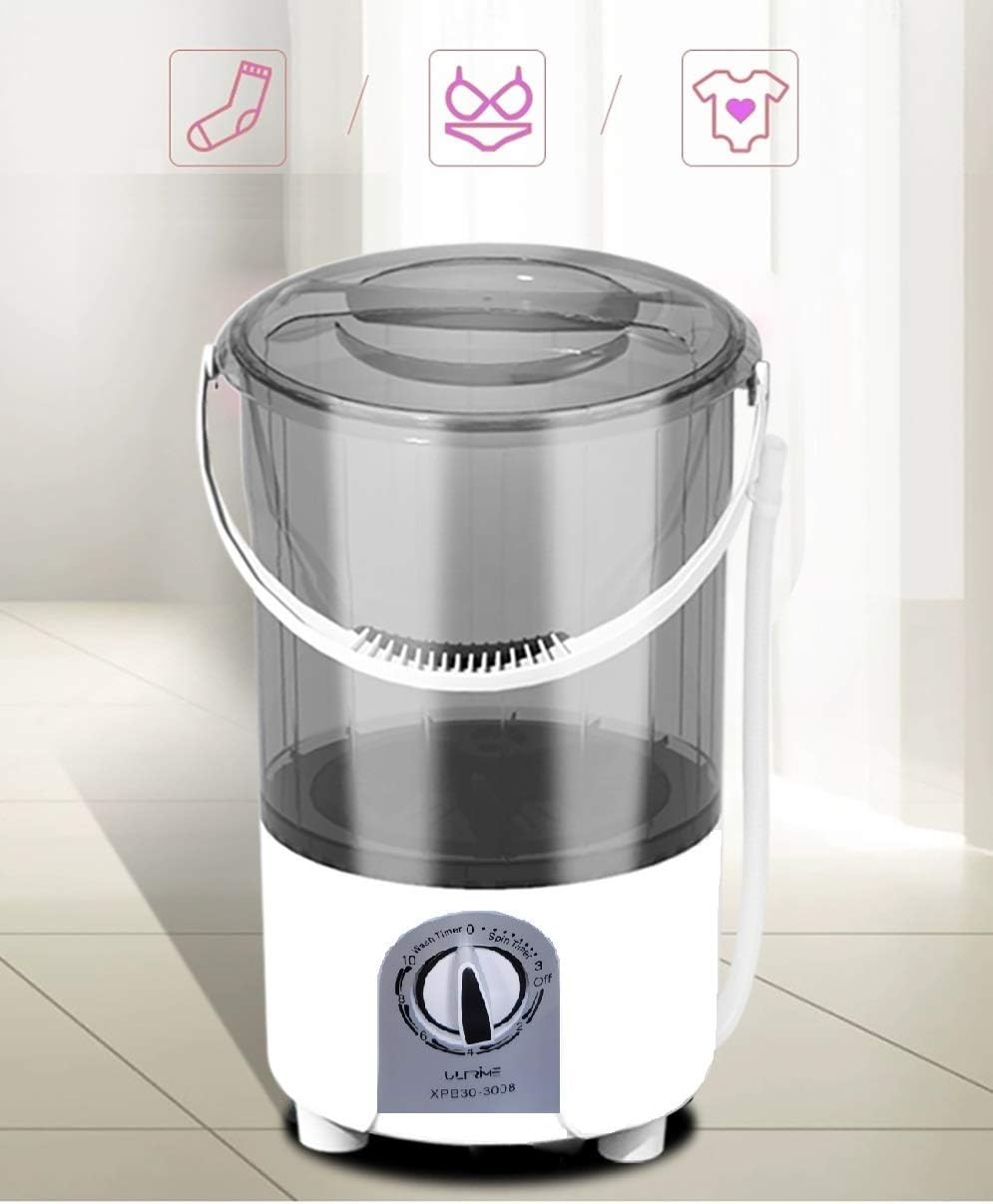 Buу 1 gеt 1 ULTRIME Mini Portable Washing Machine, Compact Mini Washer, Small Semi-Automatic Lightweight Washer with Timer Control, Single Translucent Tub, 6.6 lbs Capacity (Black) 🛒 Crаzу Dеаlѕ ULTRIME Mini Portable Washing Machine, Compact Mini Washer, Small Semi-Automatic Lightweight Washer with Timer Control, Single Translucent Tub, 6.6 lbs Capacity (Black)