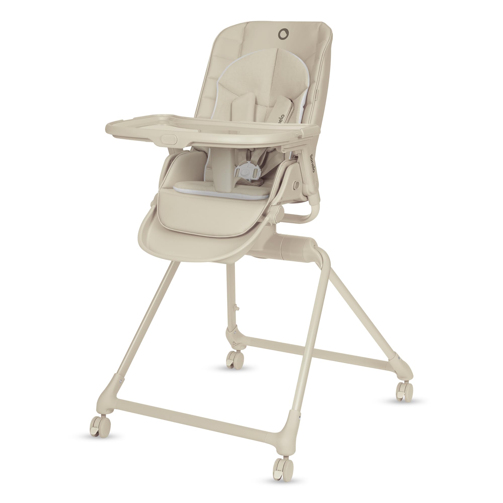 Lionelo Maddie Set Trona Bebé Evolutiva Multifunción 3 en 1, gira 360°, Hamaca Reclinable y Función Cuna con Ruedas, Arnés 5 Puntos, Limpieza Fácil, Plegable y Compacta, desde Nacimiento, 0–36 Meses