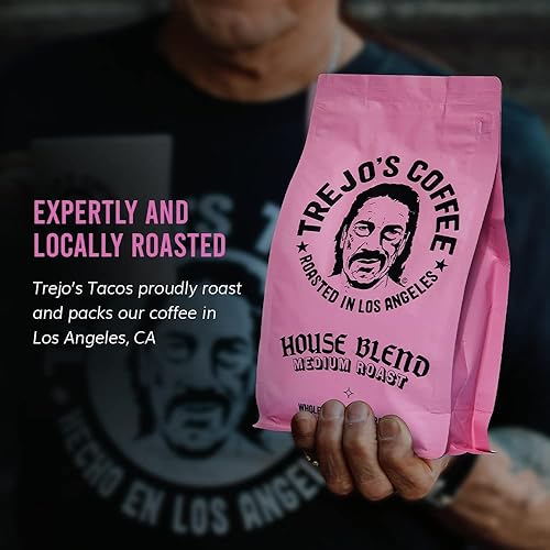 Miniatura 7 de Trejo's Coffee House Blend - Café de grano entero de tostado medio, bolsa de 12 onzas, 100% arábica