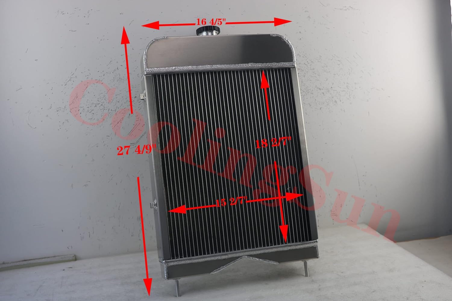 Massey Ferguson 135 Radiator, Aluminum Radiators 3 Row Core for Massey Ferguson 135 148 20, OEM#1660499M92 Aftermarket Tractor Radiador