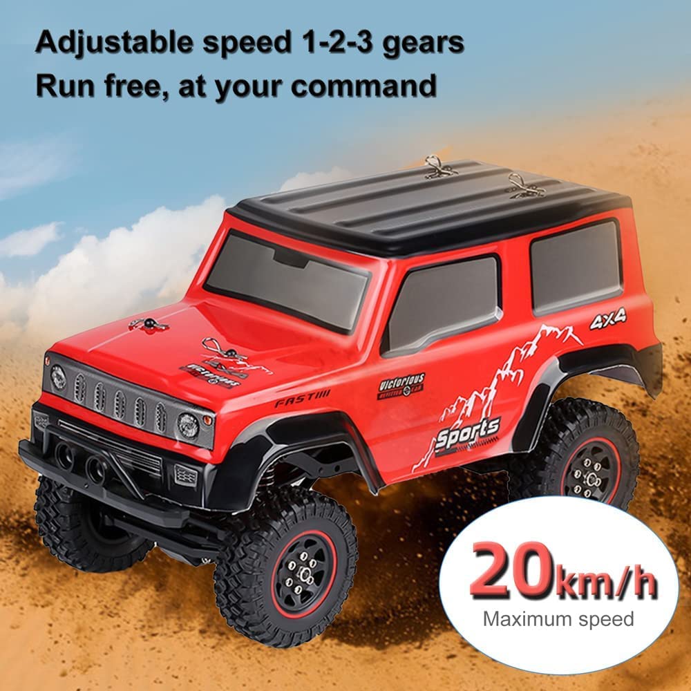1:18 Skala 4wd Szybka Ciężarówka Monster Rc Off-road, All-terrain Pilot Control, 2,4 Ghz Dla Dorosłych (Blue)