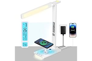 Smart Desk Lamp with Wireless Charger