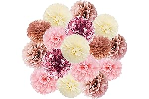 Dusty Rose Tissue Paper Flowers Kit