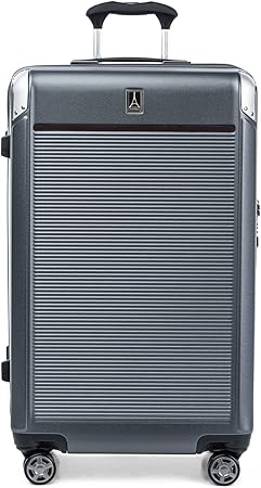 review Travelpro Platinum Elite Hardside Expandable Spinner Wheel Luggage TSA Lock Hard Shell Polycarbonate Suitcase, Vintage Grey, Checked-Large 28-Inch
