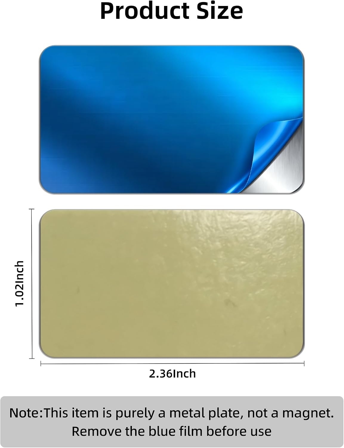 EZVALO Under Cabinet Mounting Accessories 6 Pcs Iron Sheet with Adhesive Backing for EZL2432A, EZL2414A, LYB-20, LYB-30, LYB-42, UCL01, EZL2437A