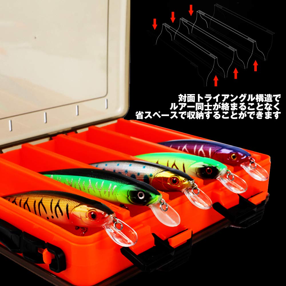 Amazon.co.jp: Coo タックルボックス 釣り具収納 ルアーケース 保管