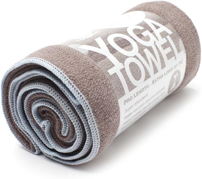 YogaRat Yoga Towel - 100% Microfiber - Multiple Sizes - Non-Slip - Absorbent - Thin - Lightweight Yoga Mat Towels - Yoga Hand Towel Option Available