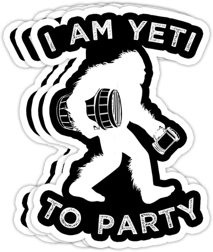 GreenTeeZ Funny Yeti, I Am Yeti to Party Mountain Snowman