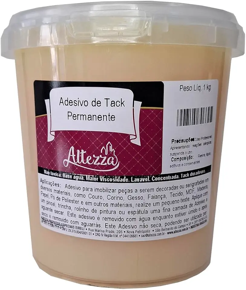 Cola Permanente Premium 1kg Altezza Acrílico Extra Forte
